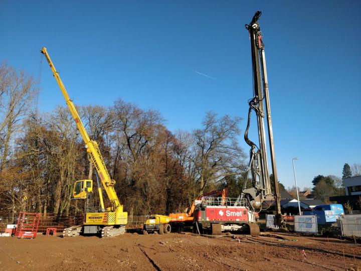 CSM-wand en onderwaterbeton voor bekken in Boutersem CSM-wand en onderwaterbeton voor bekken in Boutersem