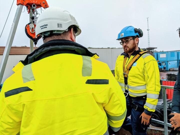 Opleiding besloten ruimte op onze terrein in Beerse