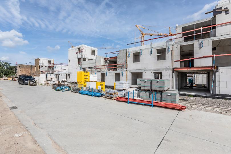 Akkerlaan Willebroek P3 ruwbouw voorgevels Akkerlaan Willebroek P3 ruwbouw voorgevels