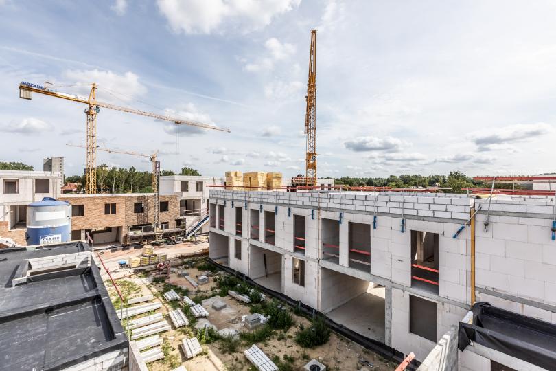 Akkerlaan Willebroek P3 ruwbouw achtergevels Akkerlaan Willebroek P3 ruwbouw achtergevels