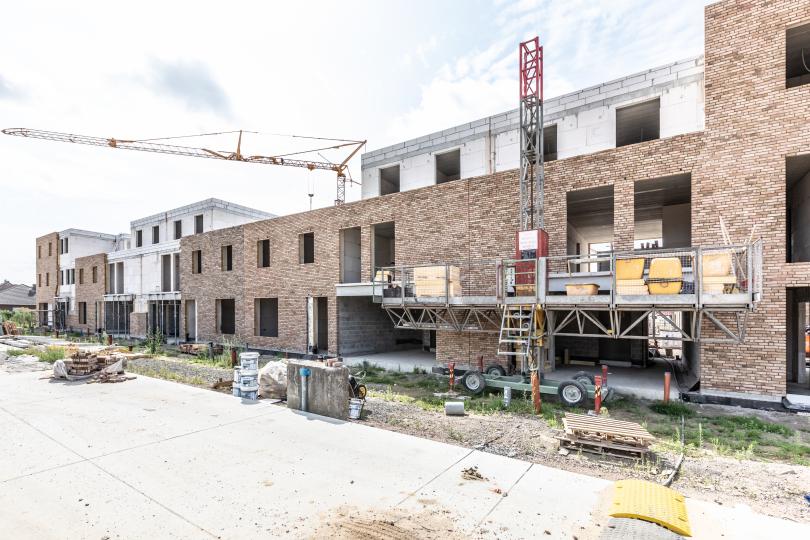 Akkerlaan Willebroek P3 ruwbouw voorgevels Akkerlaan Willebroek P3 ruwbouw voorgevels
