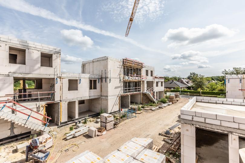 Akkerlaan Willebroek P3 ruwbouw achtergevels Akkerlaan Willebroek P3 ruwbouw achtergevels