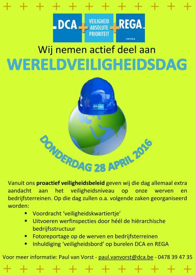 Wereldveiligheidsdag - 28 april 2016