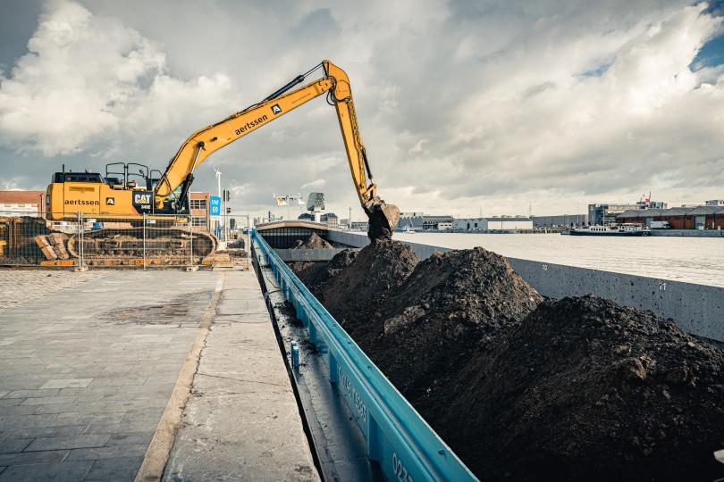 Grootste afgraving in jaren van start aan Antwerpse Eilandje