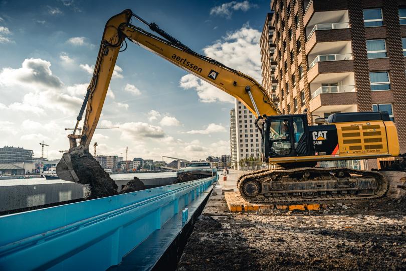 Grootste afgraving in jaren van start aan Antwerpse Eilandje
