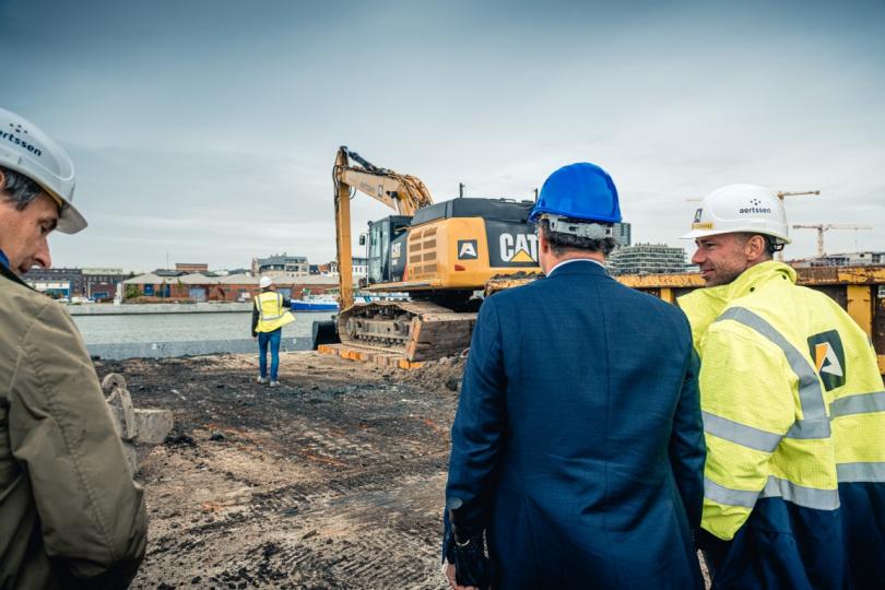 Grootste afgraving in jaren van start aan Antwerpse Eilandje