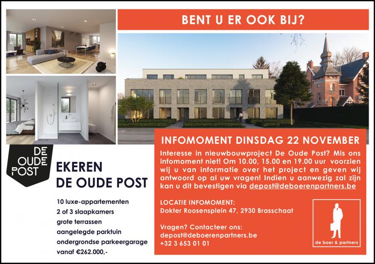 De Oude Post - infomoment 22 november