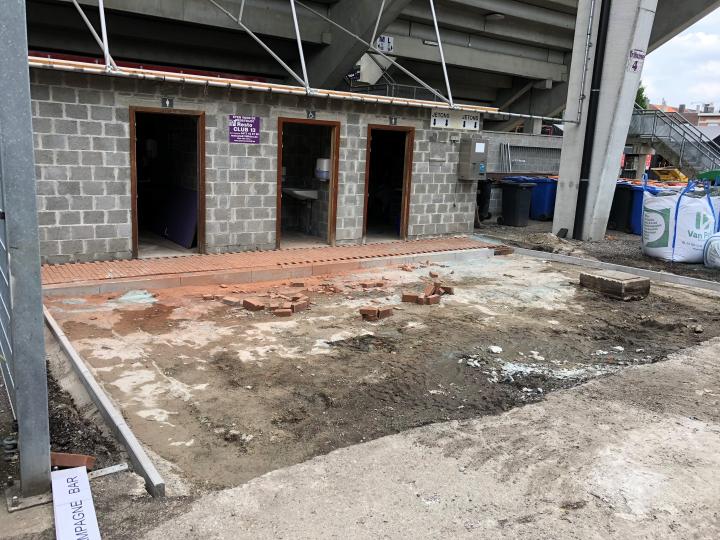 Werken aan Olympisch Stadion K.F.C.O. Beerschot Wilrijk | DCA