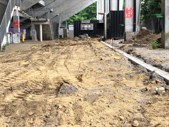 Werken aan Olympisch Stadion K.F.C.O. Beerschot Wilrijk | DCA