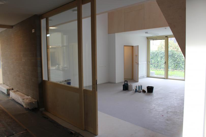 Afwerking aan de gang in BSGO Laerhof in Merksem