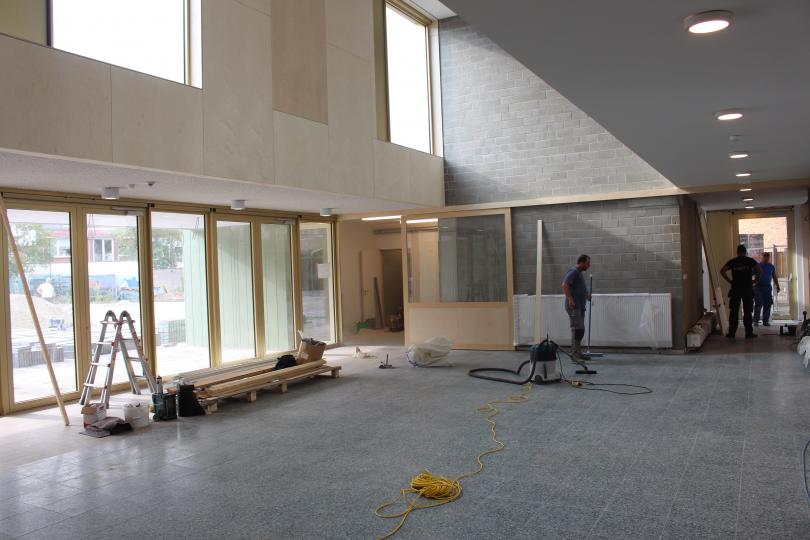 Afwerking aan de gang in BSGO Laerhof in Merksem