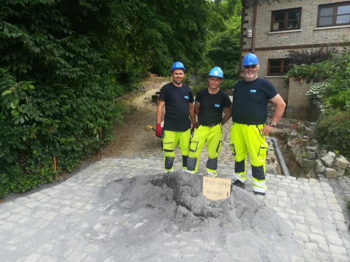 Complimenten voor werfmedewerkers in Bekkevoort Complimenten voor werfmedewerkers in Bekkevoort