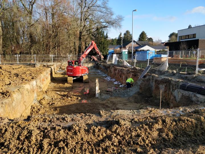 CSM-wand en onderwaterbeton voor bekken in Boutersem CSM-wand en onderwaterbeton voor bekken in Boutersem