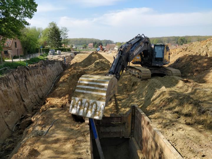 CSM-wand en onderwaterbeton voor bekken in Boutersem CSM-wand en onderwaterbeton voor bekken in Boutersem
