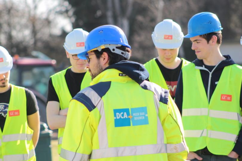 Studenten Bouw van Thomas More bezoeken Infrawerf