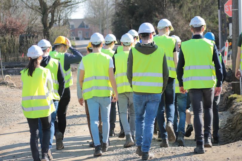 Studenten Bouw van Thomas More bezoeken Infrawerf