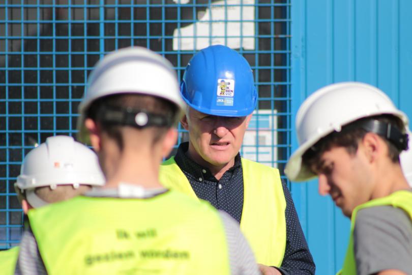 Studenten Bouw van Thomas More bezoeken Infrawerf