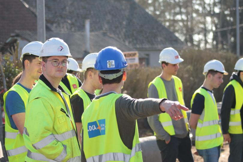 Studenten Bouw van Thomas More bezoeken Infrawerf
