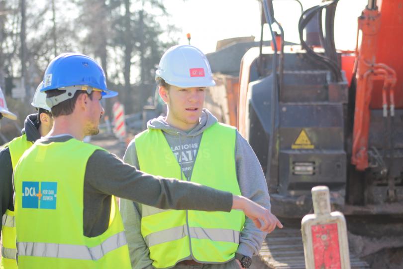 Studenten Bouw van Thomas More bezoeken Infrawerf