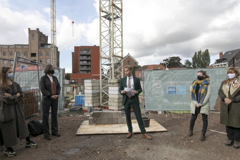 Eerste steenlegging van woonproject Brig in Boom Eerste steenlegging van woonproject Brig in Boom