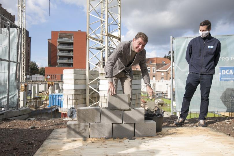Eerste steenlegging van woonproject Brig in Boom Eerste steenlegging van woonproject Brig in Boom