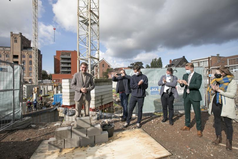 Eerste steenlegging van woonproject Brig in Boom Eerste steenlegging van woonproject Brig in Boom