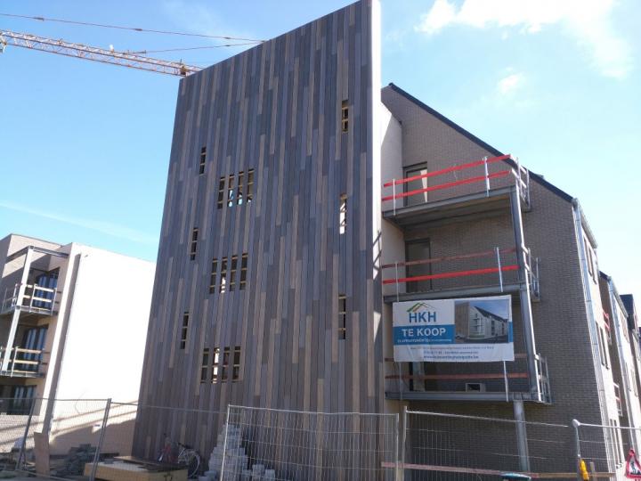 Zicht op de hoek van de werf in Beerzel