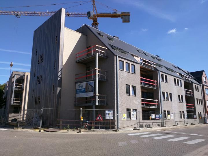 Zicht op de hoek van de werf in Beerzel