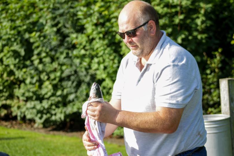 Forelvissen met de collega's