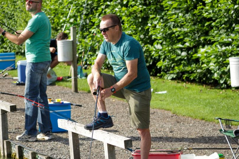 Forelvissen met de collega's