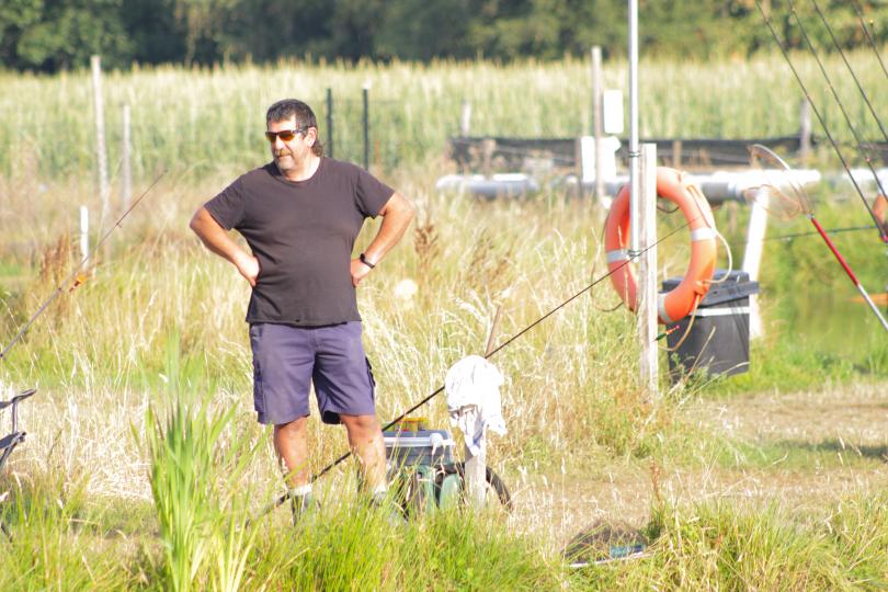 Vissen met de collega's Vissen met de collega's