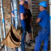 DCA bouwvakkers op werf van Gilliams Lofts in Antwerpen