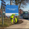 Speciale borden telden af naar einde werken in Malle