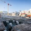 Muren van Montevideo zweven tijdelijk boven de grond