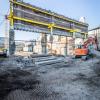 Muren van Montevideo zweven tijdelijk boven de grond